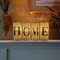 Mod Lighting and Decor LED Lighted "Home" Candles - 6" - White and Silver - Set of 4